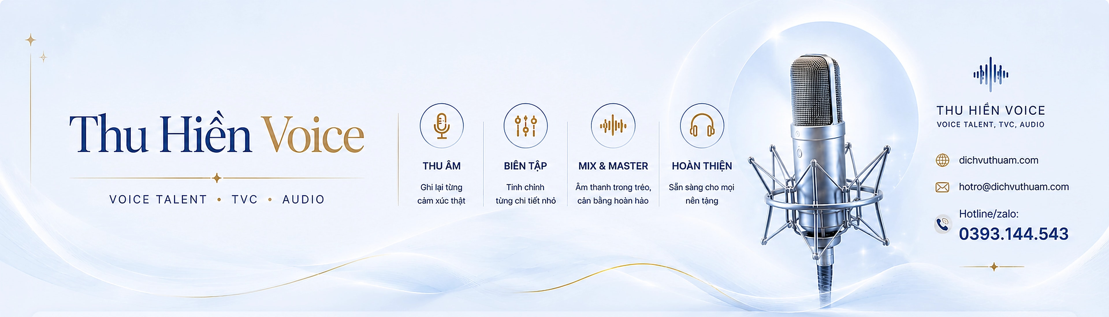 Thu Hiền Voice Talent Studio Master Banner
