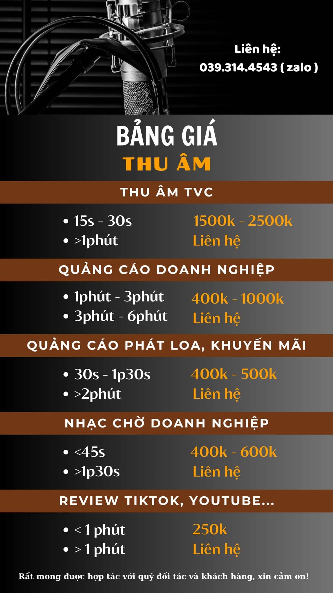 Bảng Giá Thu Âm Quảng Cáo 2026 & Xu Hướng Kịch Bản TVC Đột Phá Doanh Thu