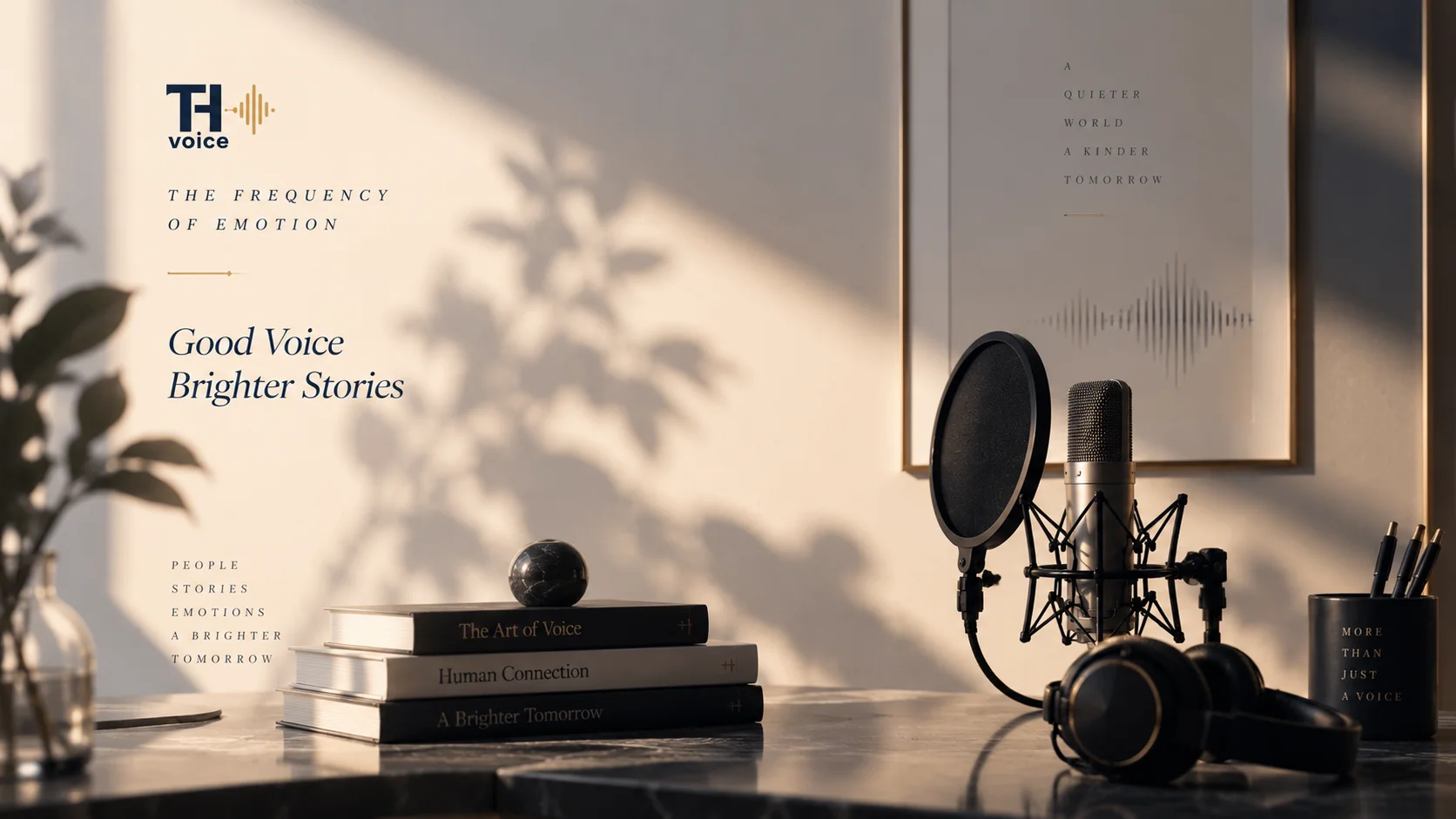 TH voice studio workspace - Good Voice Brighter Stories