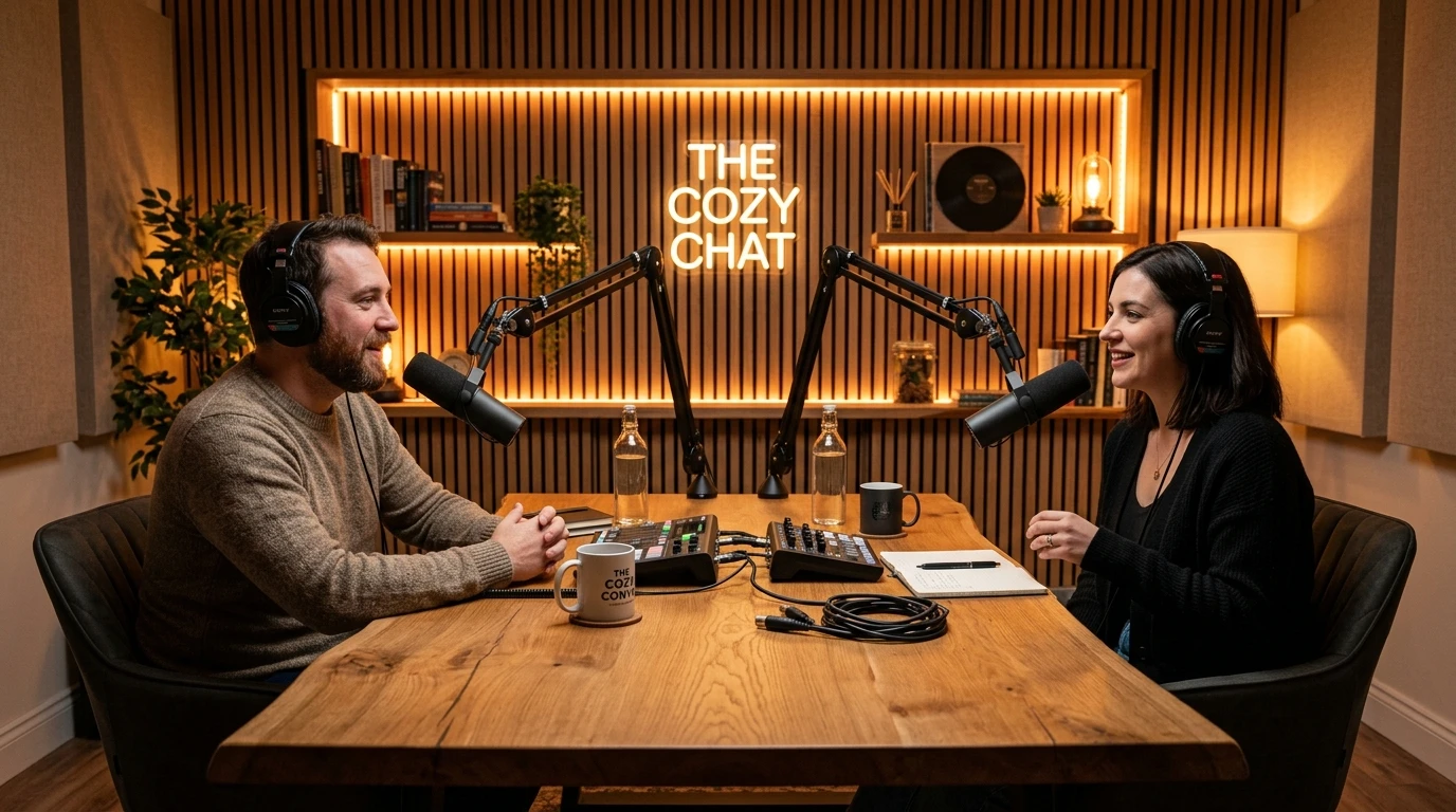 Không gian phòng thu âm lồng tiếng Video Podcast chuẩn quốc tế tại TH Voice
